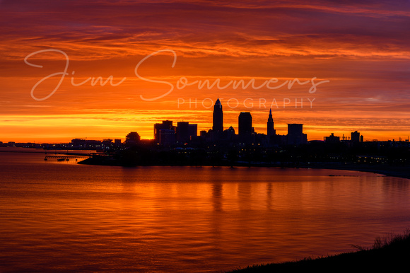 Sunrise over Cleveland